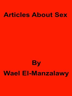 cover image of Articles About Sex